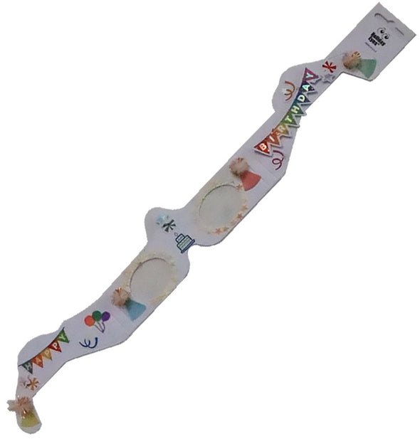 3D Christmas Glasses DECORATE YOUR OWN - Cardboard Unprinted White - American Made - NEW 3D Christmas Glasses 3dstereo 