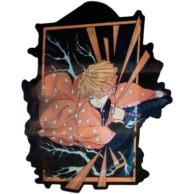 Demon Slayer - Anime - 3 image Flicker Lenticular Decal Sticker - 5.75x4.75 Postcard 3dstereo 