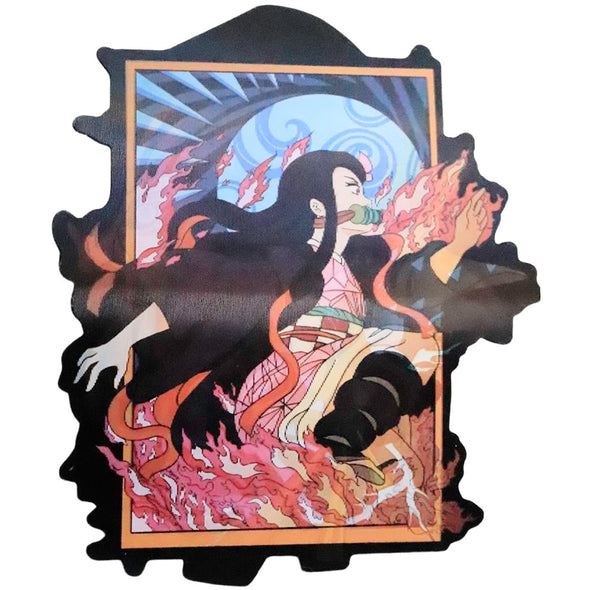 Demon Slayer - Anime - 3 image Flicker Lenticular Decal Sticker - 5.75x4.75 Postcard 3dstereo 