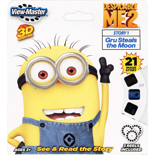Despicable Me 2 - Gru Steals the Moon - ViewMaster 3 Reel Set - NEW VBP 3dstereo 