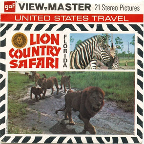 5 ANDREW - Lion Country Safari - Florida - View-Master 3 Reel Packet - vintage - A956-G3C Packet 3dstereo 