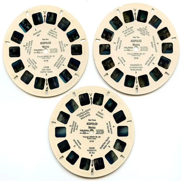 Acapulco - View-Master 3 Reel Packet - 1950s Views - Vintage - (ECO-ACAPUL-S3) 3Dstereo 