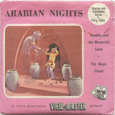 6 ANDREW - Arabian Nights - View-Master 3 Reel Packet - 1951 - vintage - FT-50A,50B,51-BS3 Packet 3dstereo 