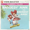 9 ANDREW - Raggedy Ann and Raggedy Andy - View-Master 3 Reel Economy Packet - vintage - B406-G3A Packet 3Dstereo 