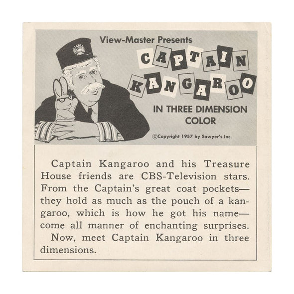 6 ANDREW - Captain Kangaroo - View-Master 3 Reel Packet - vintage - B560-S4 Packet 3dstereo 