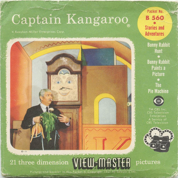 6 ANDREW - Captain Kangaroo - View-Master 3 Reel Packet - vintage - B560-S4 Packet 3dstereo 