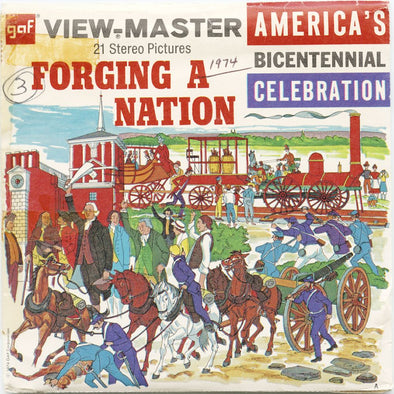 9 ANDREW - Forging A Nation - View-Master 3 Reel Economy Packet - vintage - B811-G3A Packet 3Dstereo 