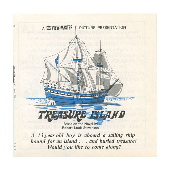 6 ANDREW - Treasure Island - View-Master 3 Reel Packet - 1958 - vintage - BB432-G5B Packet 3dstereo 