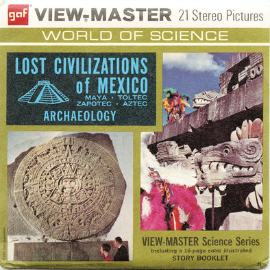 6 ANDREW - Lost Civilizations of Mexico - View-Master 3 Reel Packet - 1967 - vintage - F008-G3B Packet 3dstereo 