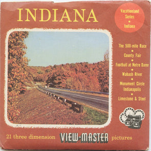 9 ANDREW - Indiana - View-Master 3 Reel Economy Packet - vintage - IND-1,2,3-S3 Packet 3Dstereo 