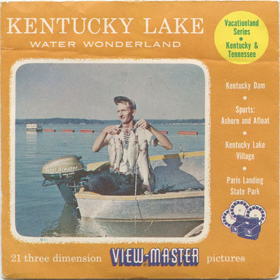 6 ANDREW - Kentucky Lake - View-Master 3 Reel Packet - 1955 - vintage - 341-A,B,C-S3 Packet 3dstereo 