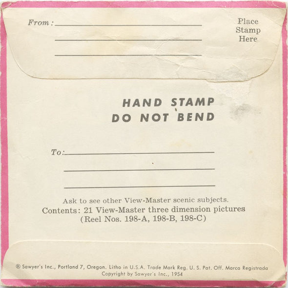 10 ANDREW - San Francisco - View-Master 3 Reel Economy Packet - vintage - 198-A,B,C-S3 Packet 3dstereo 