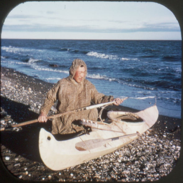 11 ANDREW - Eskimos of Alaska - View-Master 3 Reel Economy Packet - vintage - A102-BS4 Packet 3dstereo 