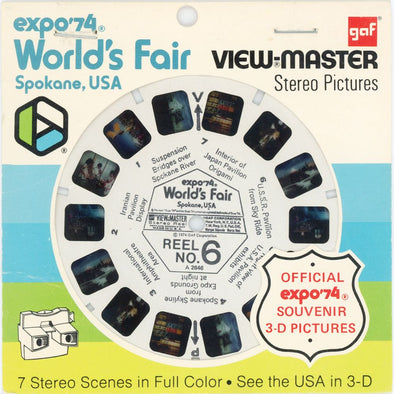 Expo'74 World's Fair - Spokane, USA - Reel No.6 - View-Master Single Reel - vintage - A2846 Reels 3dstereo 