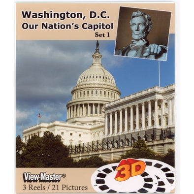 6ANDREW-WASHINTON, D.C. - Set 1 -View-Master 3 Reel Set - vintage WKT 3Dstereo 