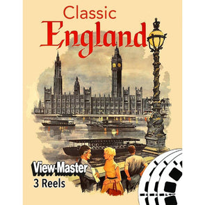 Classic England - View-Master 3 Reel Set - 1960's - vintage FKT 3dstereo 