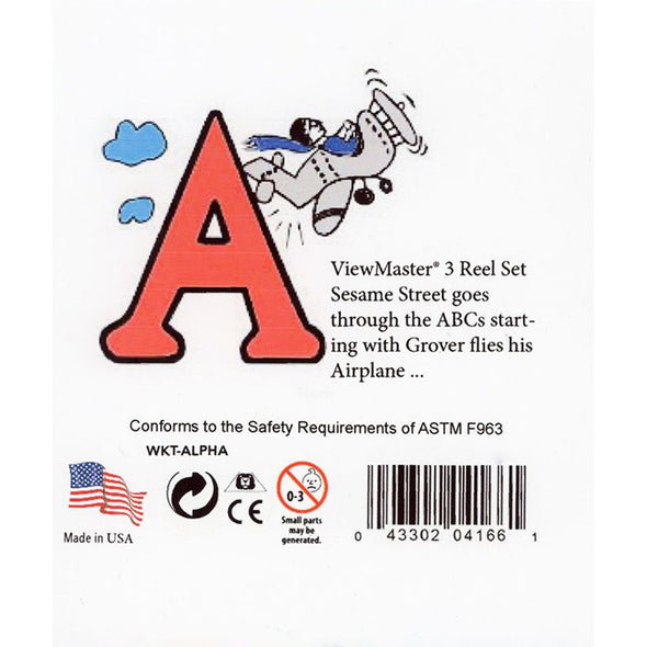 Sesame Street - Alphabet - View-Master 3 Reel Set - Vintage economy FKT 3Dstereo 