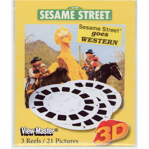 Sesame Street - Goes Western - ViewMaster - 3 Reel Set - NEW WKT 3Dstereo 
