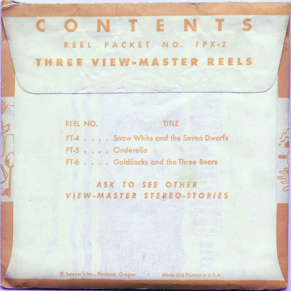 11 ANDREW - Fairy Tales - View-Master 3 Reel Economy Packet - vintage - FPX-2-S2 Packet 3Dstereo 
