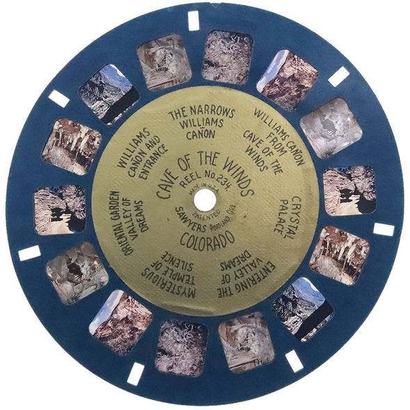 5 ANDREW - Cave of the Winds - Colorado - View-Master Gold Center Reel - vintage - 234 Packet 3dstereo 