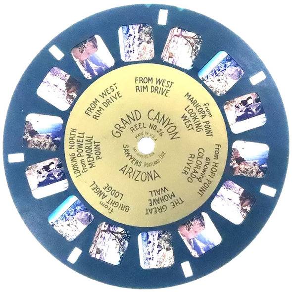 Grand Canyon - Arizona - View-Master Gold Center Reel - vintage - #26 Reels 3dstereo 