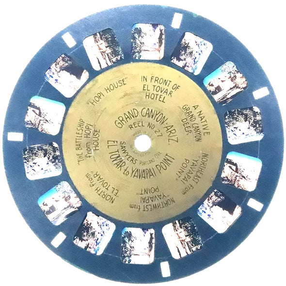 5 ANDREW - Grand Canyon - El Tovar to Yavapai Point - View-Master Gold Center Reel - vintage - #27 Reels 3dstereo 