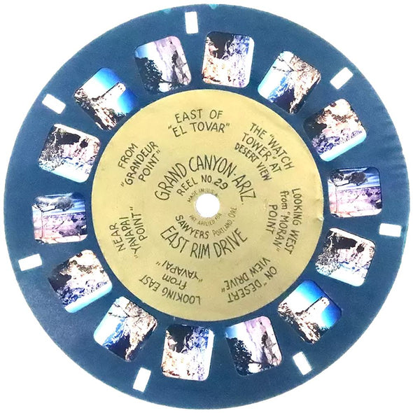 5 ANDREW - Grand Canyon - East Rim Drive - View-Master Gold Center Reel - vintage - #29 Reels 3dstereo 