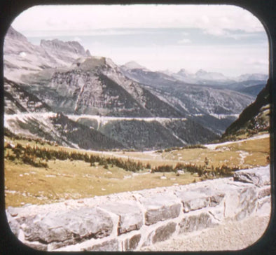 5 ANDREW - Glacier Nat'l Park - Going to the Sun - View-Master Gold Center Reel - vintage - #48 Reels 3dstereo 