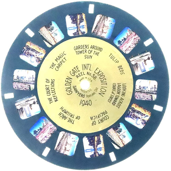 5 ANDREW - Golden Gate Int'l Exposition - 1940 - View-Master Gold Center Reel - vintage - #58 Reels 3dstereo 