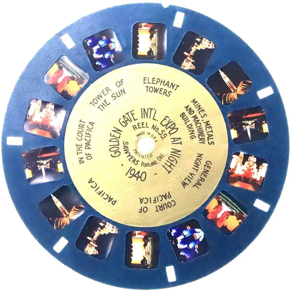 5 ANDREW - Golden Gate Int'l Exposition - 1940 - View-Master Gold Center Reel - vintage - #59 Reels 3dstereo 