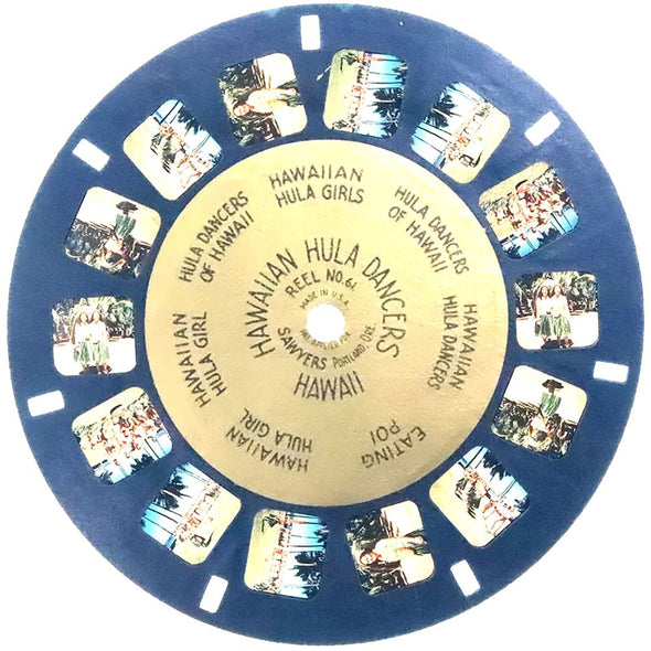 5 ANDREW - Hawaiian Hula Dancers - Hawaii - View-Master Gold Center Reel - vintage - #61 Reels 3dstereo 