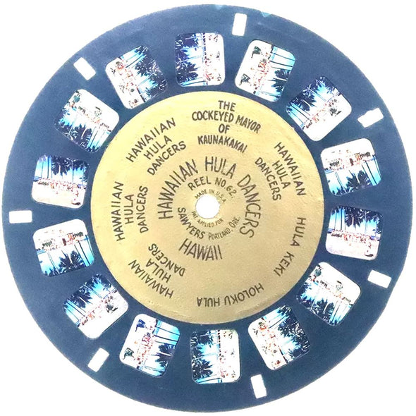 5 ANDREW - Hawaiian Hula Dancers - Hawaii - View-Master Gold Center Reel - vintage - #62 Reels 3dstereo 