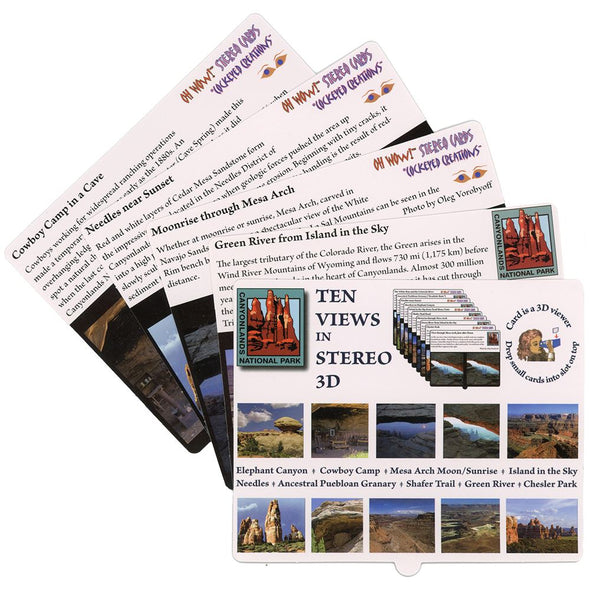 Canyonlands Utah - OH WOW Greeting Card - Mailable Viewer with 10 view cards - NEW 3dstereo 