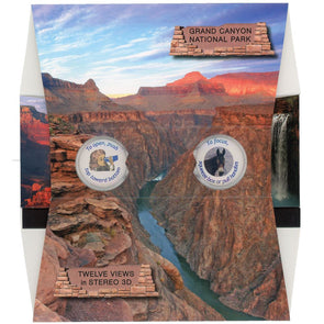 Grand Canyon National Park - OH WOW Greeting Card - Mailable Viewer with 12 view cards - NEW 3dstereo 