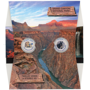 Grand Canyon National Park - OH WOW Greeting Card - Mailable Viewer with 12 view cards - NEW