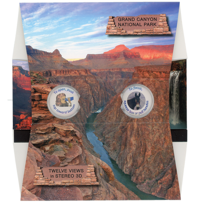 Grand Canyon National Park - OH WOW Greeting Card - Mailable Viewer with 12 view cards - NEW