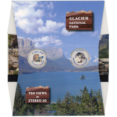 Glacier National Park - OH WOW Greeting Card - Mailable Viewer with 10 view cards - NEW