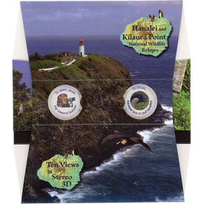 Hanalei and Kilauea Point National Wildlife Refuges - OH WOW Greeting Card - Mailable Viewer with 10 view cards - NEW