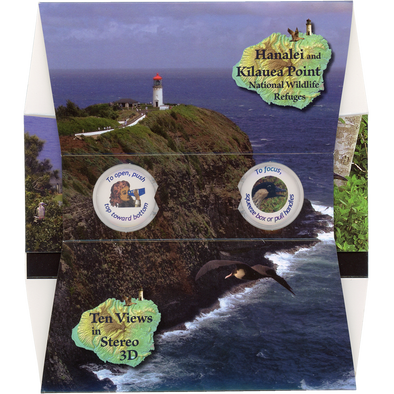 Hanalei and Kilauea Point National Wildlife Refuges - OH WOW Greeting Card - Mailable Viewer with 10 view cards - NEW