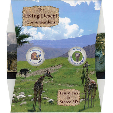 Living Desert Zoo & Gardens - OH WOW Greeting Card - Mailable Viewer with 10 view cards - NEW 3dstereo 