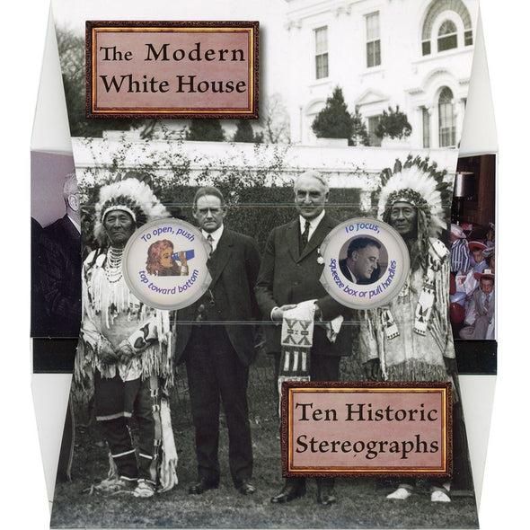 The Modern White House - OH WOW Greeting Card - Mailable Viewer with 10 view cards - NEW 3dstereo 