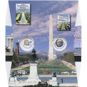 The National Mall & Memorial Parks - OH WOW Greeting Card - Mailable Viewer with 12 view cards - NEW 3dstereo 