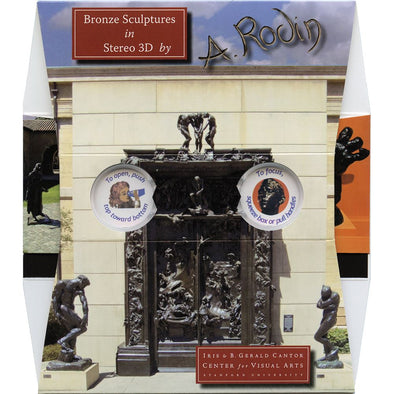 Bronze Sculptures in 3D - OH WOW Greeting Card - Mailable Viewer with 10 view cards - NEW 3dstereo 