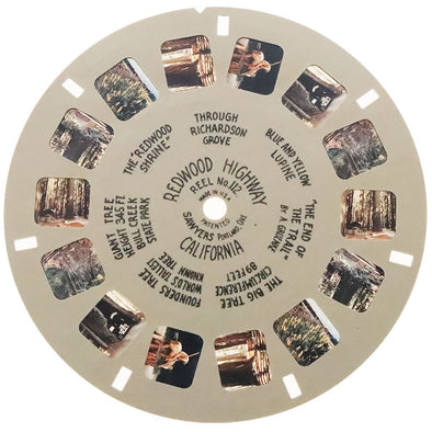 Redwood Highway, California - View-Master Hand-Lettered Reel - vintage - (HL-112c) Reels 3dstereo 