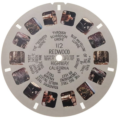 Redwood Highway, California II - View-Master Hand-Lettered Reel - vintage - (HL-112n) Reels 3dstereo 