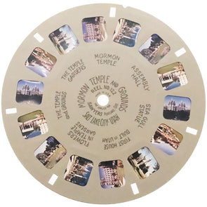 Salt Lake City - Mormon Temple and Grounds - Utah - View-Master Hand-Lettered Reel - vintage - (HL-122c) Reels 3dstereo 