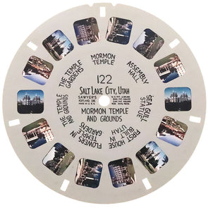 Salt Lake City - Mormon Temple and Grounds - Utah - View-Master Hand-Lettered Reel - vintage - (HL-122n) Reels 3dstereo 