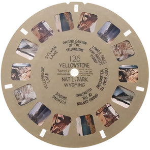 Yellowstone Nat'l Park - Wyoming - View-Master Hand-Lettered Reel - vintage - (HL-126n) Reels 3dstereo 