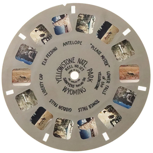 Yellowstone Nat'l Park - Wyoming - View-Master Hand-Lettered Reel - vintage - (HL-127c) Reels 3dstereo 