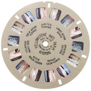 Yellowstone Nat'l Park - Wyoming - View-Master Hand-Lettered Reel - vintage - (HL-128c) Reels 3dstereo 